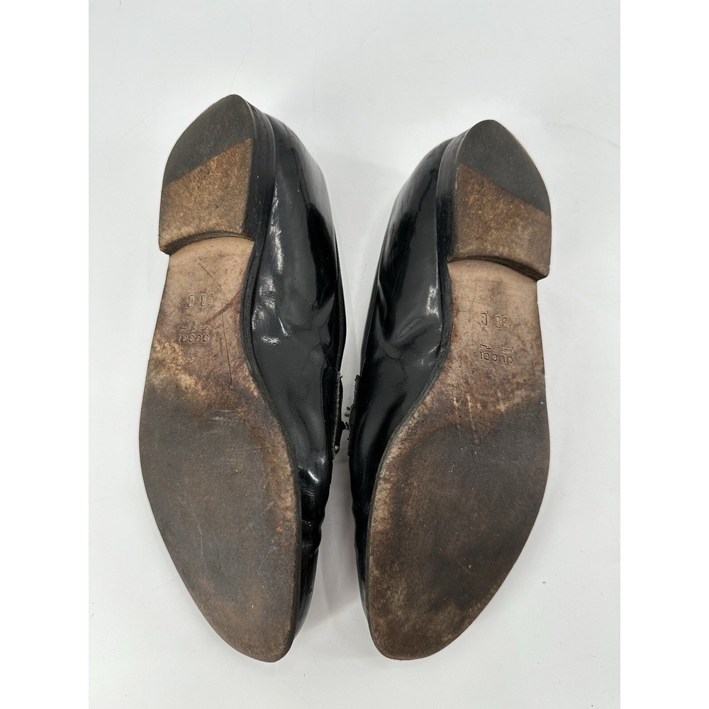 GUCCI Loafers‎ Leather Shoes Pumps Women's Size 38 C Black - Picture 11 of 14